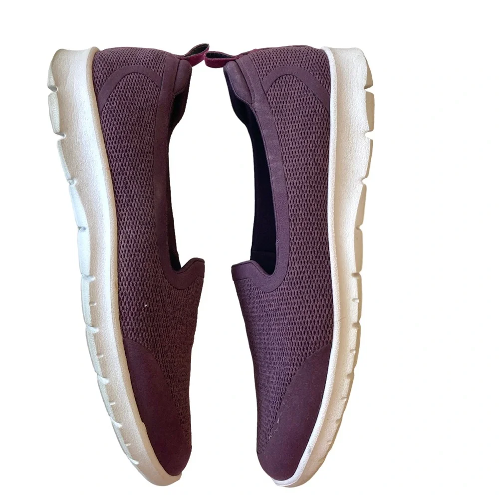 Clarks Step Allena Lo Ladies Aubergine Slip On Shoes US size 9 CLOUDSTEPPERS